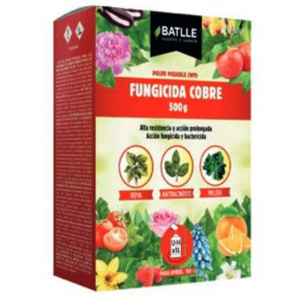 Fungicida cobre botella 500gr                     