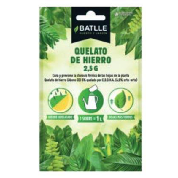 Fertilizante quelato hierro sobre 12.5gr.para 5lt 