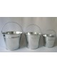 Cubo zinc natural 17x14                           