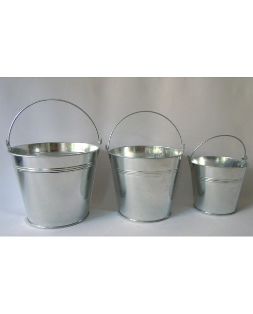 Cubo zinc natural 21x16                           