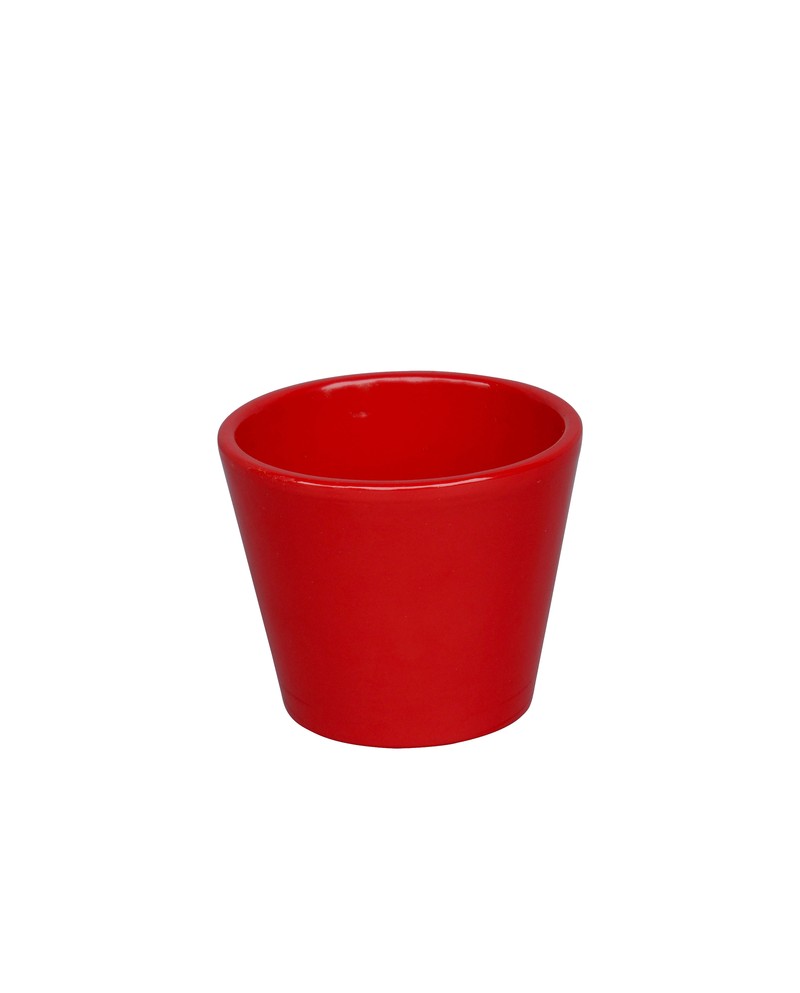 Vaso cactus 7x7cm rojo                            