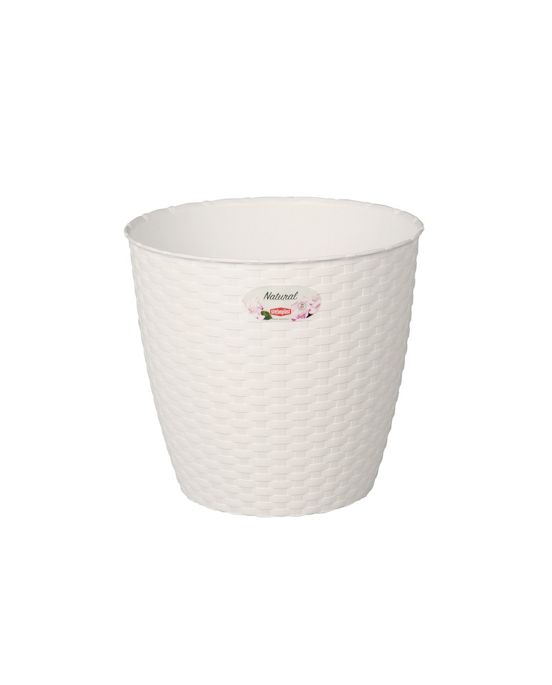 Vaso natural 14x13 blanco                         
