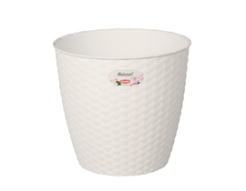 Vaso natural 24x22cm blanco                       