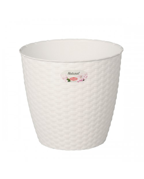 Vaso natural 24x22cm blanco                       