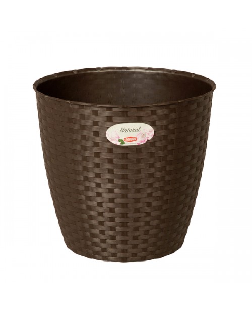 Vaso natural 14x13 marron                         