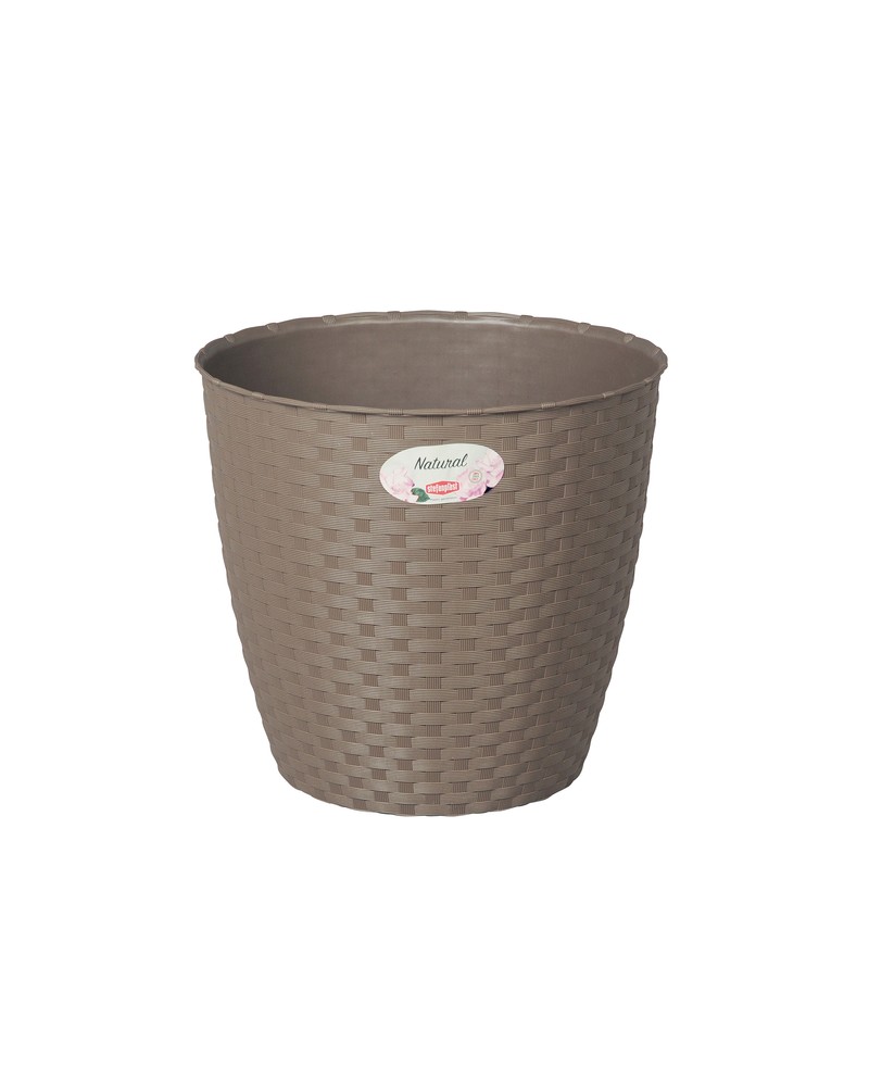 Vaso natural 14x13 taupe                          