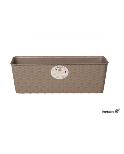 Balconetta natural 40x16x13cm taupe               