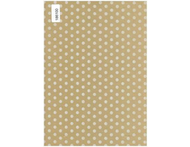 Rollo papel kraft ecologico 60x100 puntos blancos 