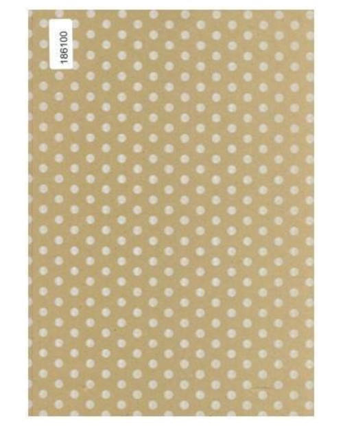 Rollo papel kraft ecologico 60x100 puntos blancos 