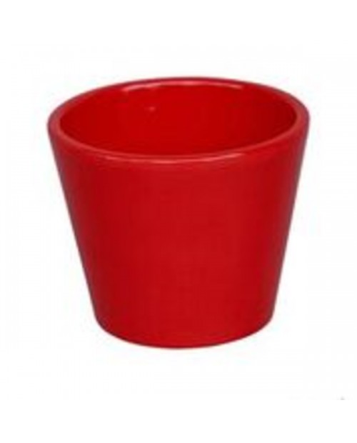 Vaso cactus 9x9cm rojo                            