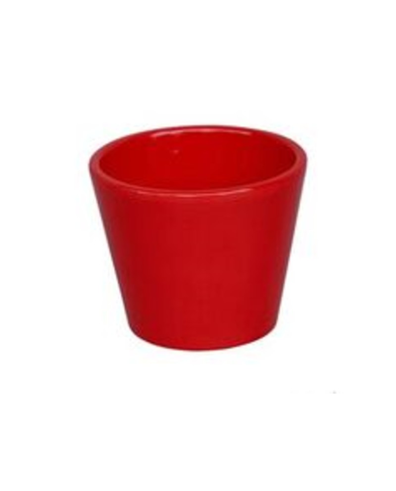 Vaso cactus 9x9cm rojo                            