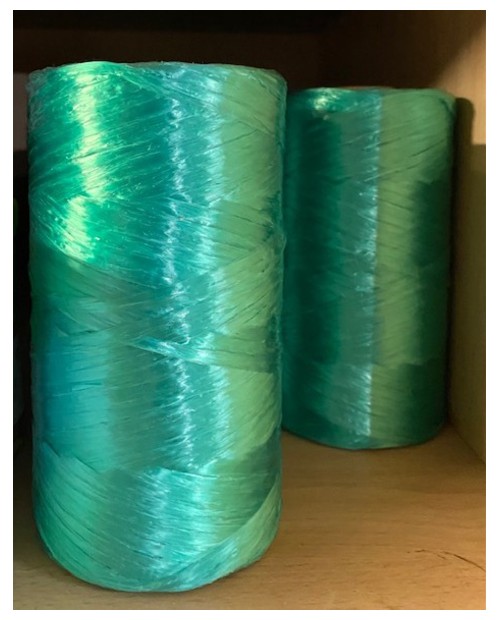 Cinta rafia verde 500mt.                          
