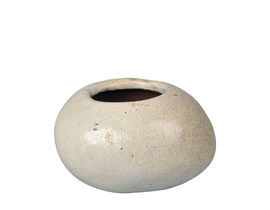 Stone rustic 25x23x16cm blanco                    