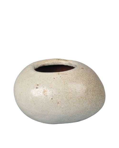 Stone rustic 25x23x16cm blanco                    
