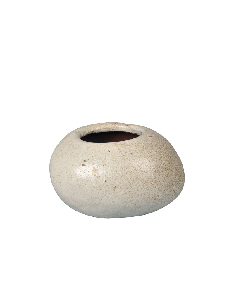 Stone rustic 25x23x16cm blanco                    