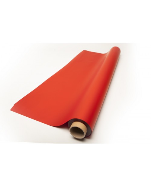 Rollo metalizado doble cara rojo/rojo 70x40mt