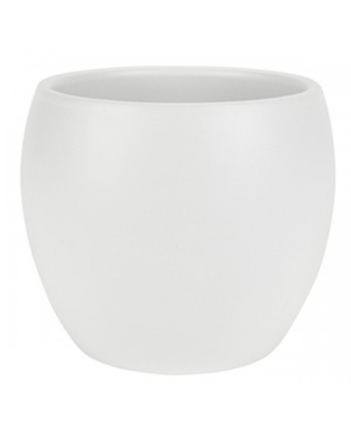 Macetero coco 16x13cm blanco                      
