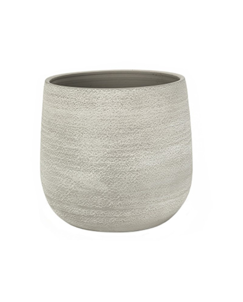 Macetero colima 18x16cm crema                     
