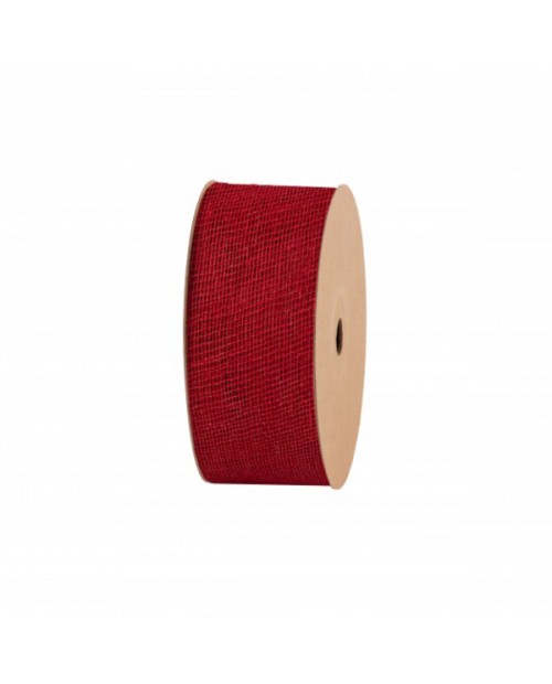 Cinta yute raw 65cm x 20mt roja                   