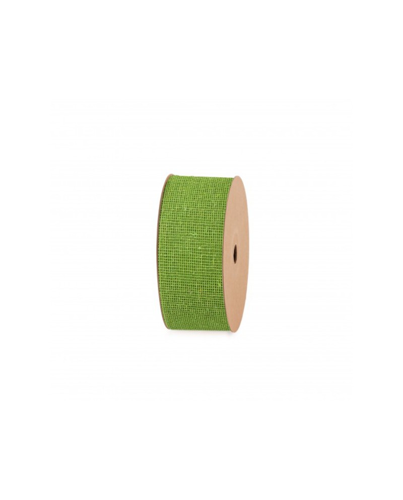 Cinta yute raw 65cm x 20mt verde claro            