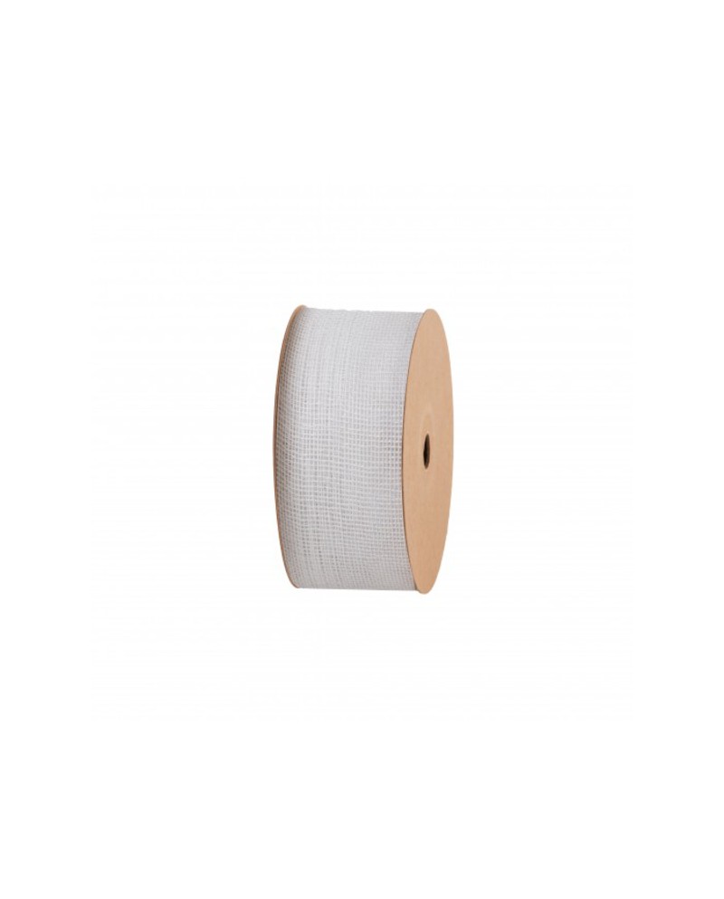 Cinta yute raw 65cm x 20mt blanco                 