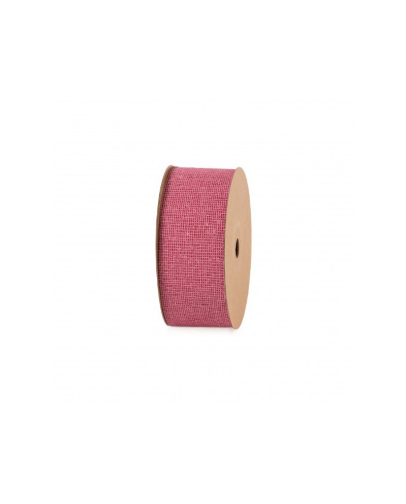 Cinta yute raw 65cm x 20mt rosa                   