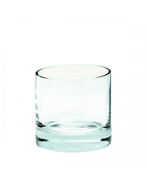 Cilindro bajo 15x15cm transparente                