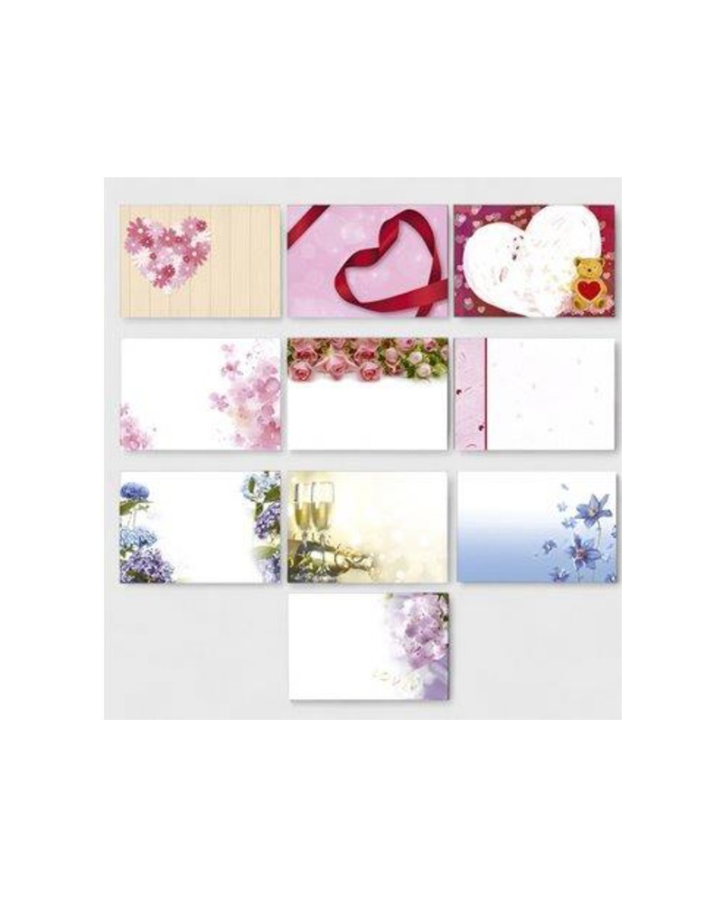 Tarjetas simples surtido modelo1 100unit.         