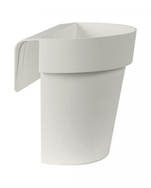Jardinera colgar 50cm x H20 blanco                