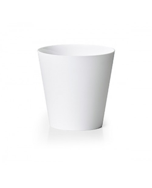 Macetero clivo reciclado 14x14 blanco             