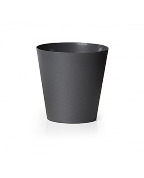 Macetero clivo reciclado 14x14 antracita          