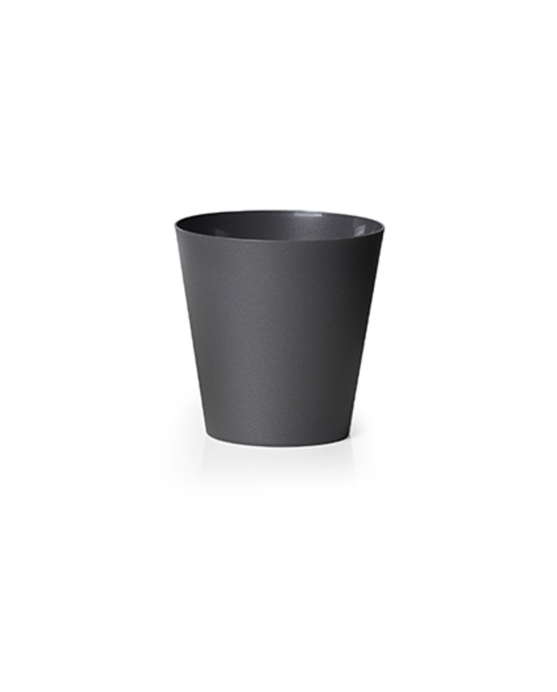 Macetero clivo reciclado 14x14 antracita          
