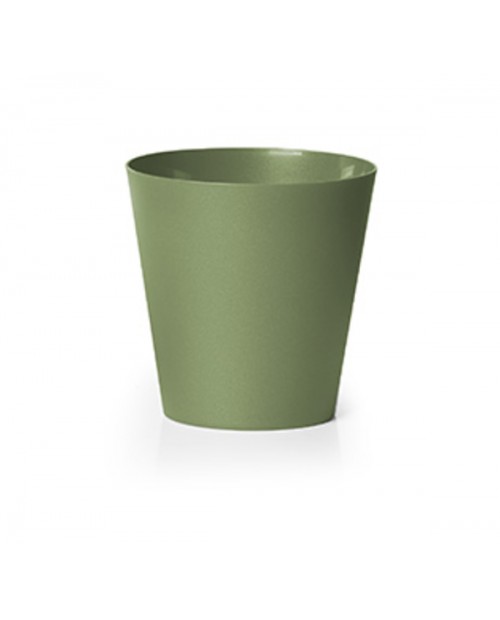 Macetero clivo reciclado 14x14 verde oliva        