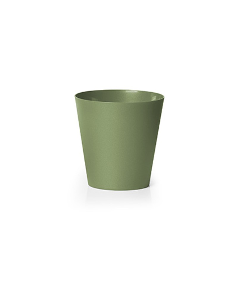 Macetero clivo reciclado 14x14 verde oliva        