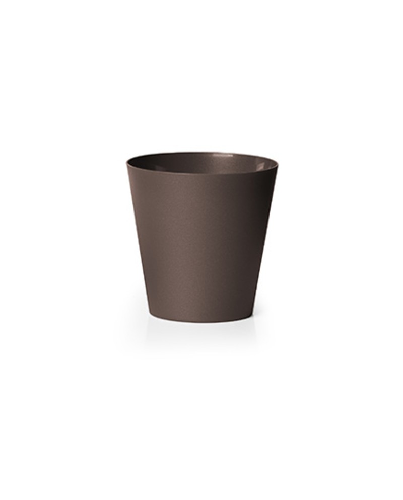 Macetero clivo reciclado 14x14 oxido              