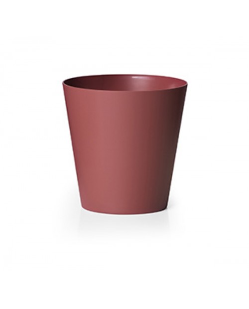Macetero clivo reciclado 14x14 rojo               