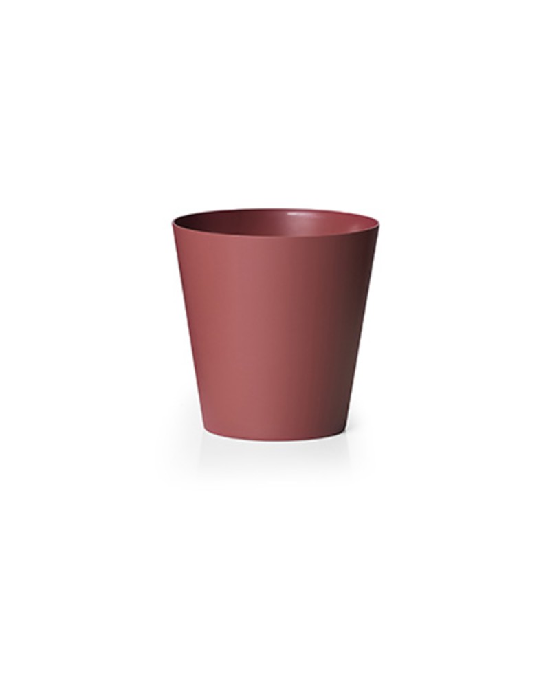 Macetero clivo reciclado 14x14 rojo               