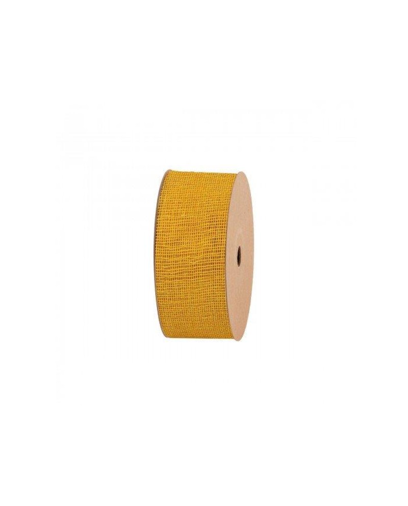 Cinta yute raw 65cm x 20mt. amarilla              