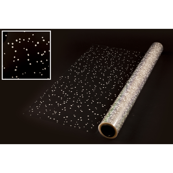 Rollo celofan fantasia nieve blanco 70x50mt       