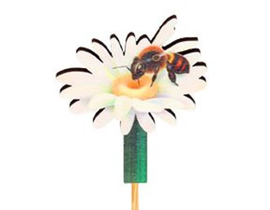 Pick flor abeja 7.5x6.5 50cm                      