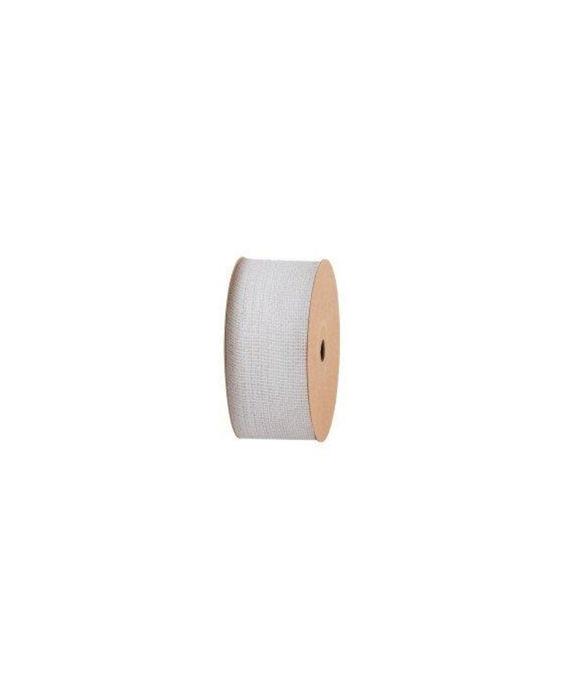 Cinta yute algodon blanca 50mm x 20mt             