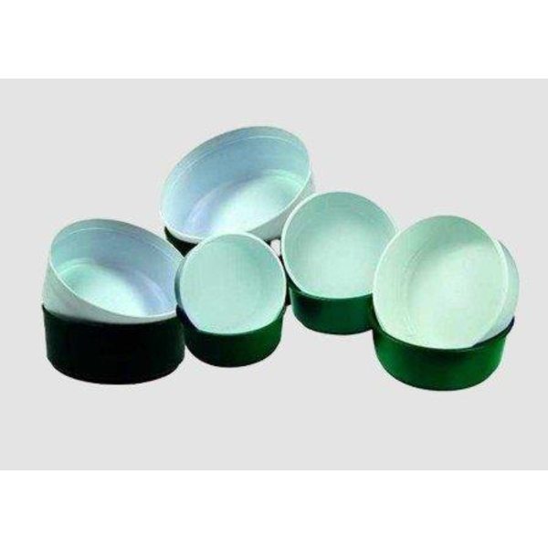 Centro plastico bajo Ø22xH7cm verde               