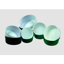 Centro plastico bajo Ø22xH7cm verde               