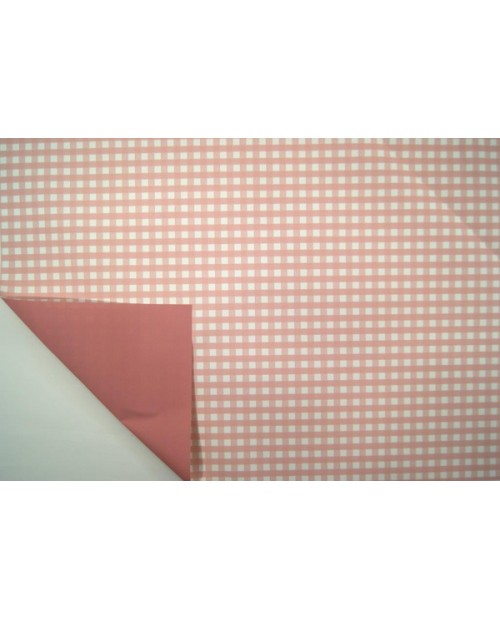 Rollo mat natur vichy rosa 70x40cm                