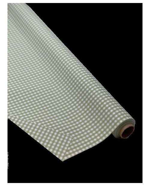 Rollo mat natur vichy verde 70x40cm               