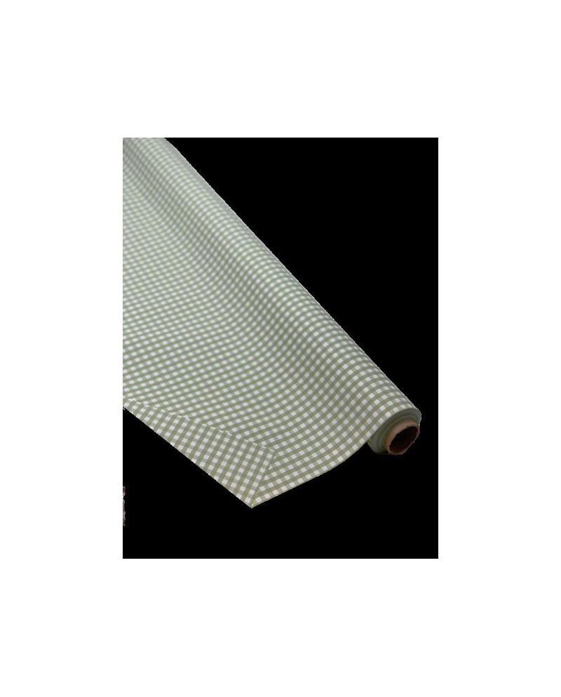 Rollo mat natur vichy verde 70x40cm               