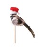 Pick pajaro navidad 6cm palo de 50cm              
