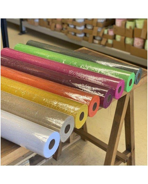 Fibra jute natural mix color 74cm x 9.1mt         