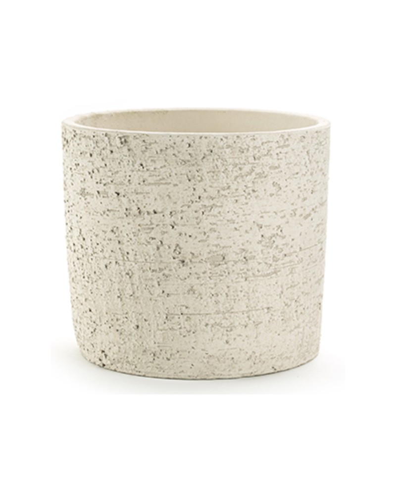 Macetero pamir 20x18cm crema                      