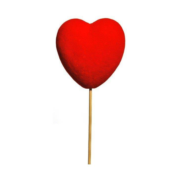 Pick cor vellut vermell 8x8xH50 10unit            